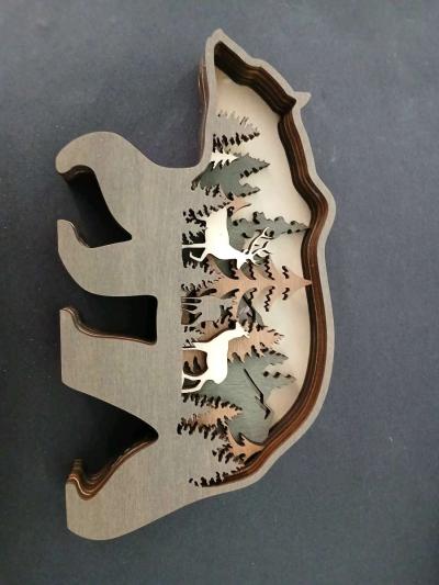 Wood Bear Carving - Banning, California