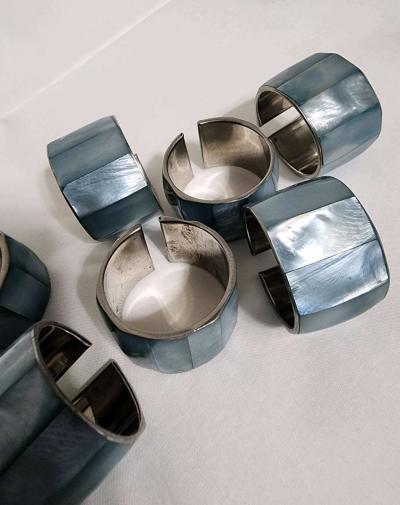 Mother of Pearl Abalone napkin rings - Thumbnail 3