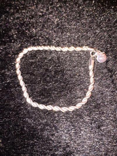 925 sterling silver twisted rope bracelet - Thumbnail 4