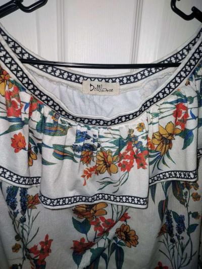 Floral off the shoulder top - Thumbnail 3