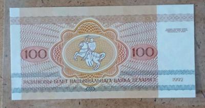 100 Ruble banknote from the Republic of Belarus - Thumbnail 2