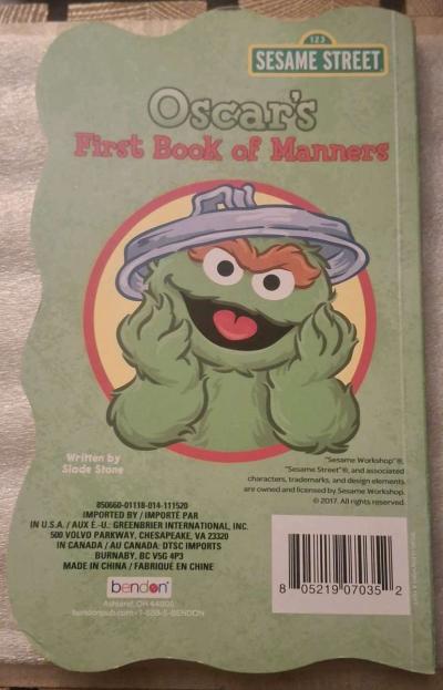 Sesame Street Oscars First book of Manners - Thumbnail 2