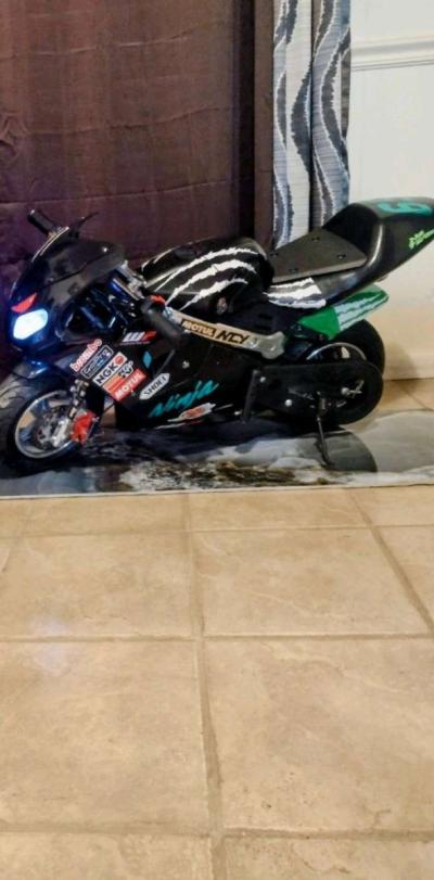 Pocket bike mini motorcycle 49cc gas pocket bike 30 mph - Thumbnail 3