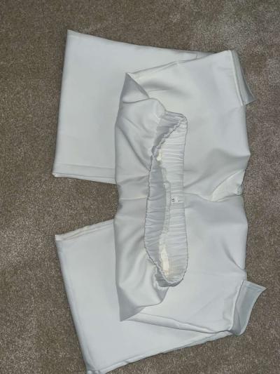 Y2K Cross Graphic  White Cargo Pants Size XS - Thumbnail 3