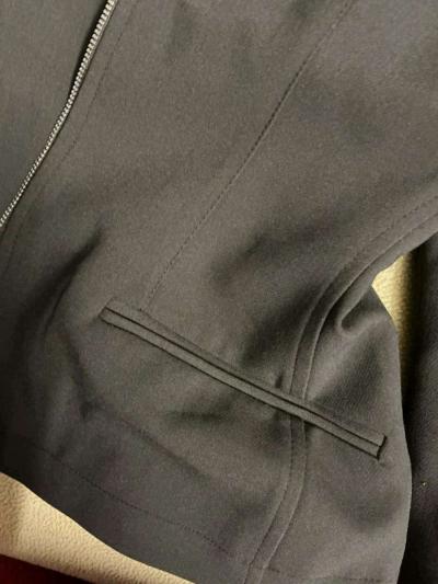 Wonens 11 ASOS Design Chocolate brown cinch zip up blazer - Thumbnail 3