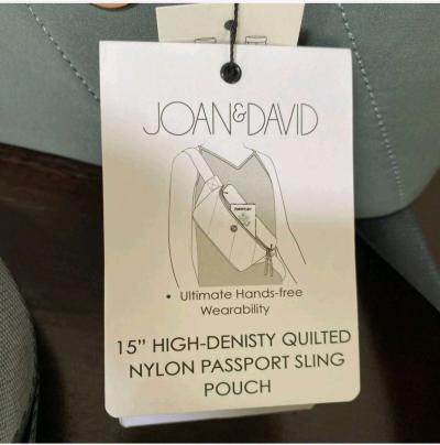 Joan  David High Density Nylon Passport Sling Bag - Thumbnail 3