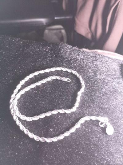 925 sterling silver twisted rope bracelet - Thumbnail 2