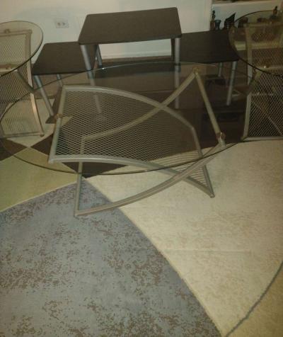 Glass living room set TV stand included - Thumbnail 5