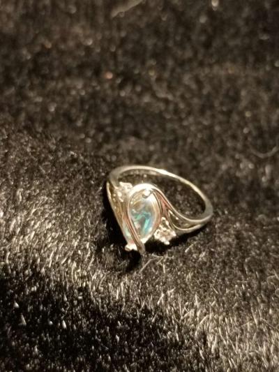 925 sterling opal ring - Thumbnail 4