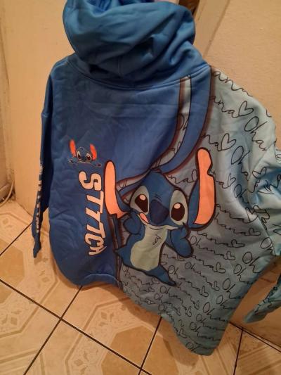 Disney Stitch Zipper Hoodie Sweatshirt Size XXL for Women - Thumbnail 4
