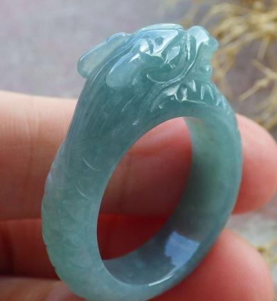 Certificate Jadeite jade  Burmese  Dragon size10 - Thumbnail 3