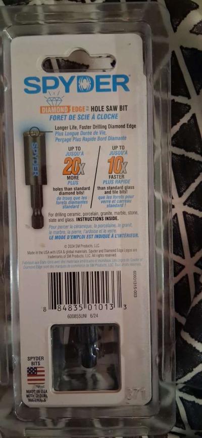 spyder Diamond edge hole saw - Thumbnail 2
