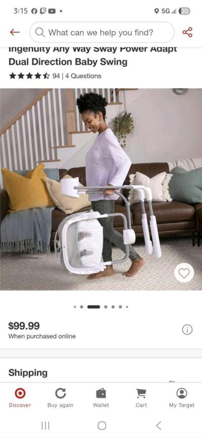 Ingenuity Baby Swing - Thumbnail 4