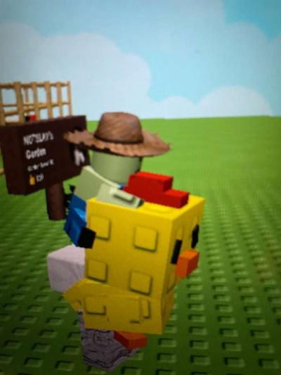 chicken zombie grow a garden pet