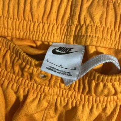 Nike Mens L yellow orange basketball mesh shorts - Thumbnail 5