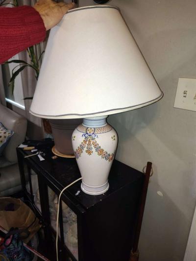 Italian hand painted table lamp - Thumbnail 6