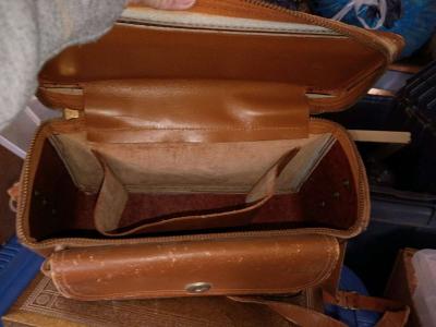 Antique Camera Bag and A War OutFit And Old Picture