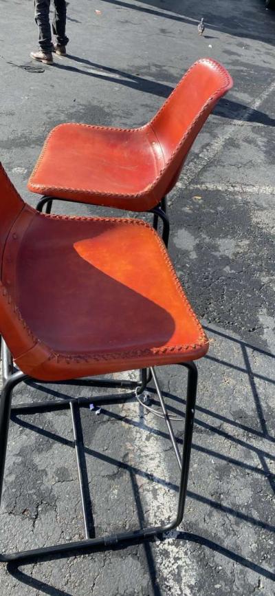 A pair Leader Bar stools