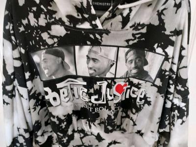 Cropped Tupac hoodie - Thumbnail 4