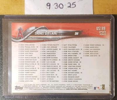 Shohei Ohtani 2018 Topps us189 Rookie Card - Thumbnail 2