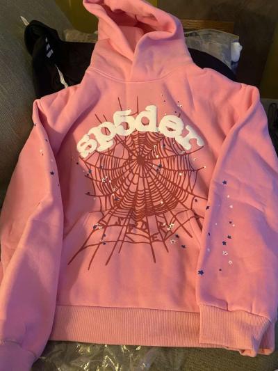pink Sp5der hoodie - Thumbnail 2