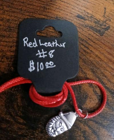 Red Leather Christmas Necklace pt2 - Thumbnail 2