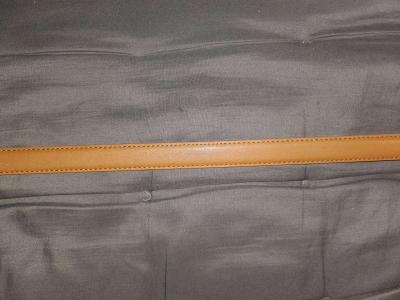 Elegant Brown Leather Montaigne Belt with Silver Accents By - Thumbnail 3