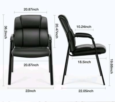 Stackable Chair with Metal Frame Set of 2 - Thumbnail 3