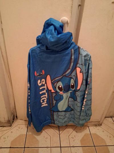 Disney Stitch Zipper Hoodie Sweatshirt Size XXL for Women - Thumbnail 3