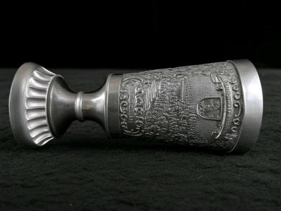 Vintage Zen Becker Pewter Goblet Made in Germany - Grand Rapids, Ohio