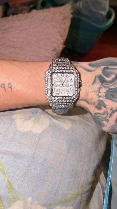 Cartier Iced Out Watch - Thumbnail 2
