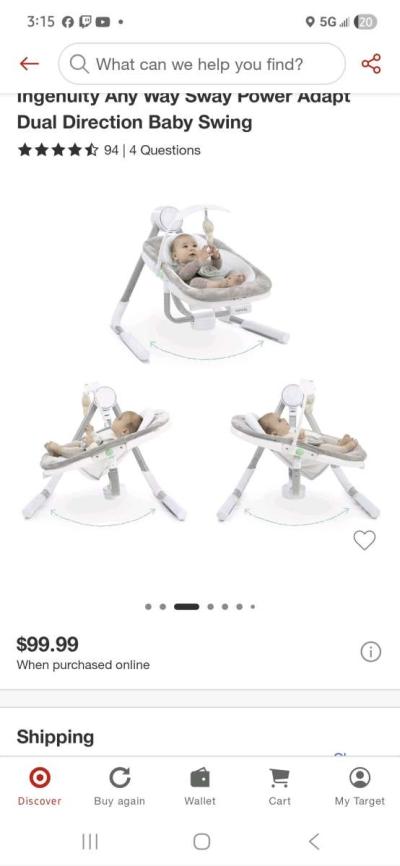 Ingenuity Baby Swing - Thumbnail 3