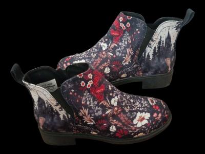 Rogue and Wolf Dark Fairytale Classic Gothic Ankle Boots Sz8 - Thumbnail 1