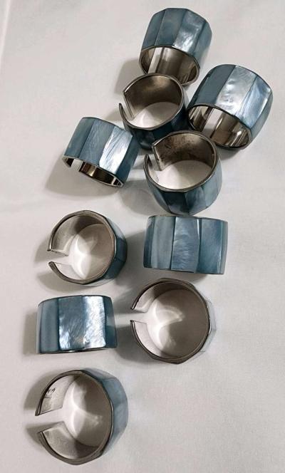 Mother of Pearl Abalone napkin rings - Thumbnail 2