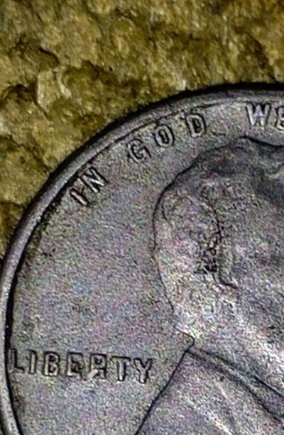 1943 STEEL PENNY NO MINT MARK - Thumbnail 3