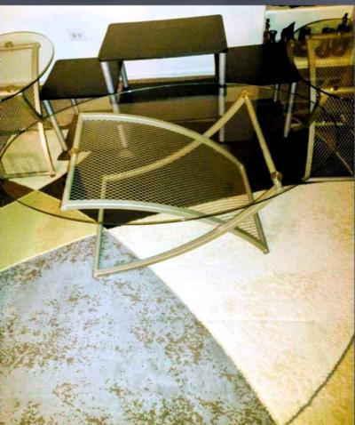 glass coffee table set TV stand included - Thumbnail 5