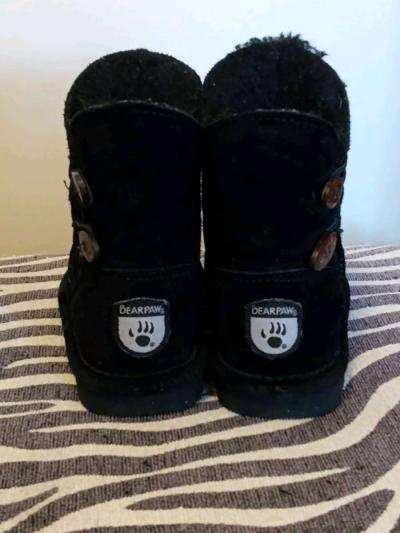 Bearpaw Kids Boots Size 10 Black  Great Condition - Thumbnail 3