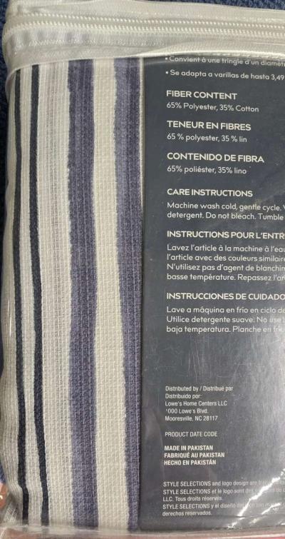 Holderness Light Filtering Curtains Panel Set 4  84 x 54 - Thumbnail 6