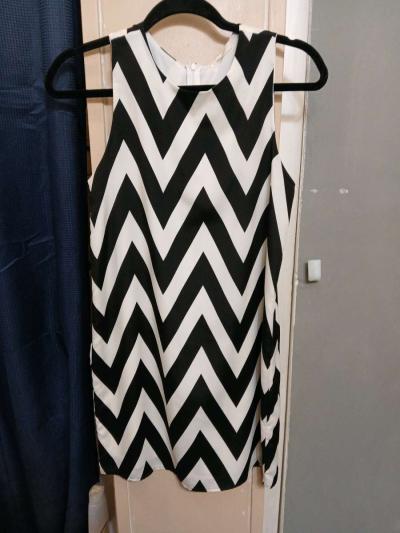 Everly Black and White Dress - Thumbnail 5