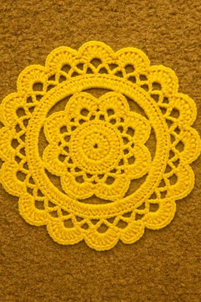 crochet table doilies set of 4 - Thumbnail 3