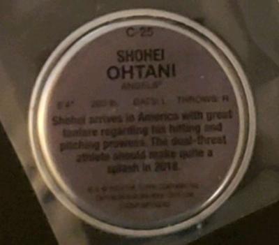 Shohei Ohtani 2018 Topps c25 Rookie Coin - Thumbnail 2