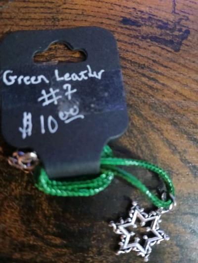Green Leather Christmas Necklace pt2 - Newport News, Virginia