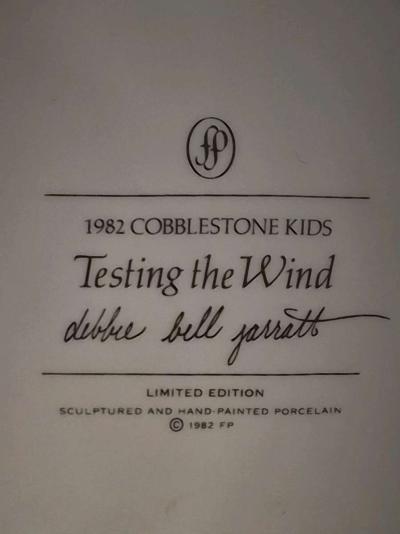 1982 LIMITED EDITION COBBLESTONE KIDS CERAMIC COLLECTIBLES - Thumbnail 5