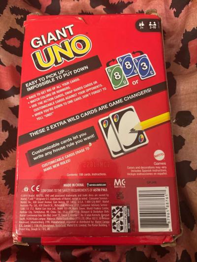 Giant uno cards - Thumbnail 4