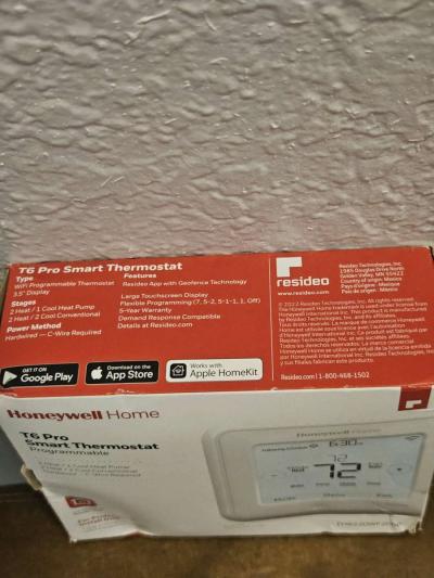 Honeywell Home T6 Pro Smart Thermostat - Thumbnail 2