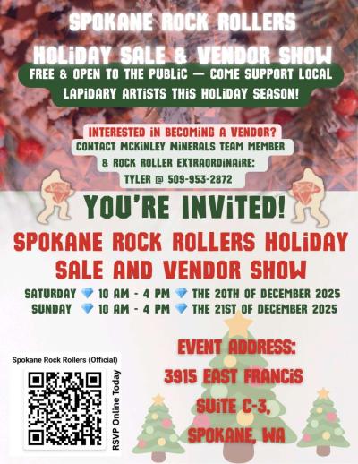 Tickets Spokane Rock Rollers 2025 Holiday Sale  Vendor Show - Thumbnail 1
