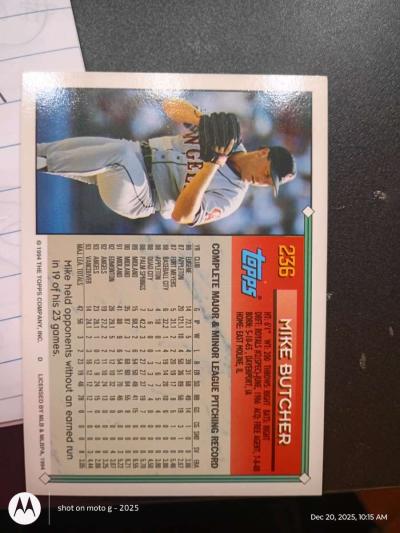 Mike Butcher card 236 - Thumbnail 2