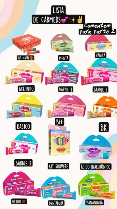 CHOOSE YOUR CARMED LIP BALM COLLECTION  FROM BRAZIL - Thumbnail 2