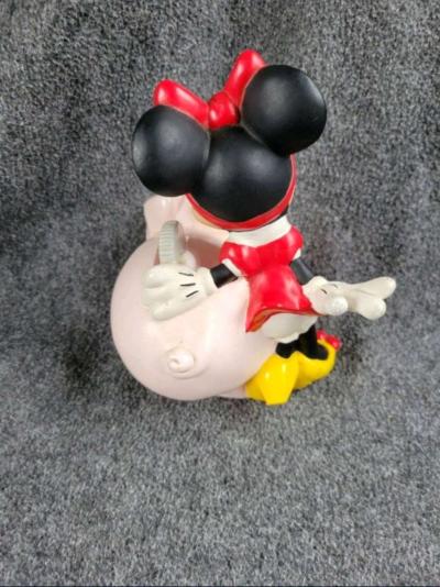 DISNEY Small Minnie Mouse Piggy Bank 65H Preowned - Thumbnail 2