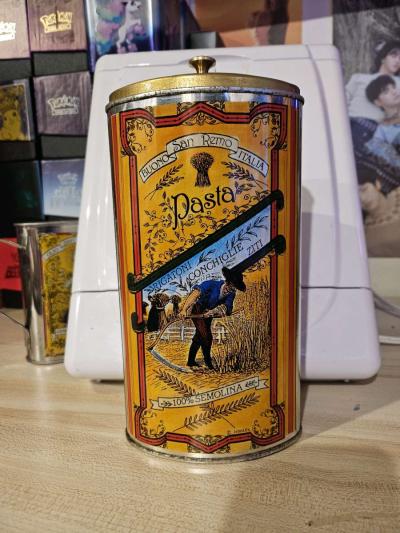 Vinrage San Remo Italy Himark Tin Set 4 Pieces Made In Italy - Thumbnail 5